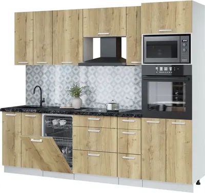 

Кухонный гарнитур, Мила Лайт 2.55-ПМ3