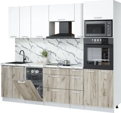 

Кухонный гарнитур, Мила Лайт 2.55-ПМ3