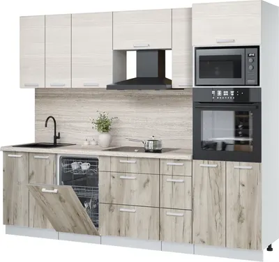 

Кухонный гарнитур, Мила Лайт 2.55-ПМ3