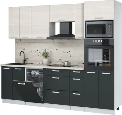 

Кухонный гарнитур, Мила Лайт 2.55-ПМ3