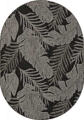 Циновка Merinos Kair S132-OVAL-DARK-GRAY (1.4х2) -
