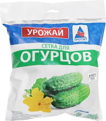 Сетка садовая Протэкт Шпалерная для огурцов 2x10м / 9781 (лесной зеленый) - 
