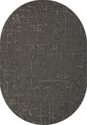 Циновка Merinos Kair S136-OVAL-BLACK-GRAY (1.4х2) -
