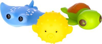 Набор игрушек для ванной Fancy Морские зверюшки / BATH03 -