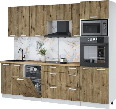 

Кухонный гарнитур, Мила Лайт 2.55-ПМ3