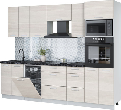 

Кухонный гарнитур, Мила Лайт 2.65-ПМ3