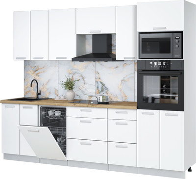 

Кухонный гарнитур, Мила Лайт 2.65-ПМ3