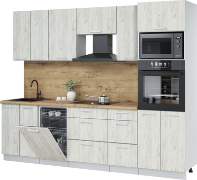 

Кухонный гарнитур, Мила Лайт 2.65-ПМ3