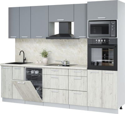 

Кухонный гарнитур, Мила Лайт 2.65-ПМ3