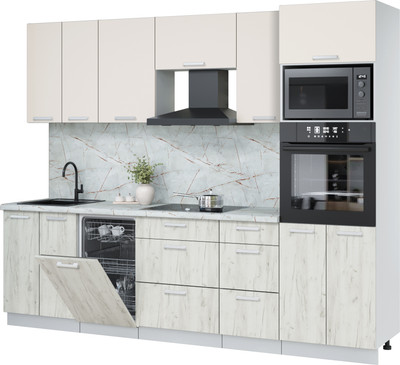 

Кухонный гарнитур, Мила Лайт 2.65-ПМ3