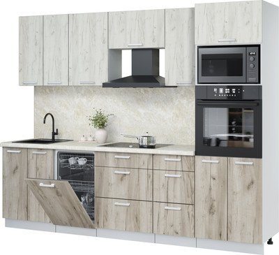 

Кухонный гарнитур, Мила Лайт 2.65-ПМ3