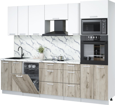 

Кухонный гарнитур, Мила Лайт 2.65-ПМ3