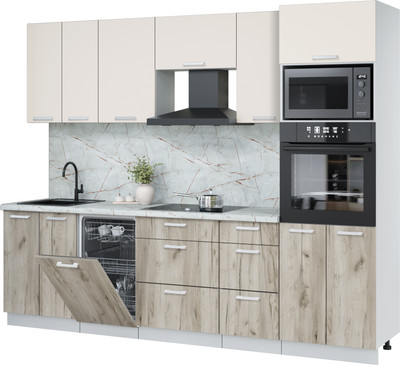 

Кухонный гарнитур, Мила Лайт 2.65-ПМ3