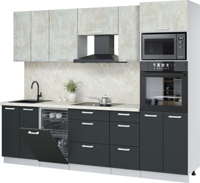 

Кухонный гарнитур, Мила Лайт 2.65-ПМ3