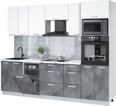 

Кухонный гарнитур, Мила Лайт 2.65-ПМ3