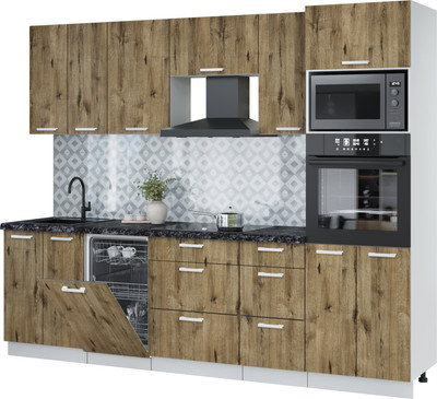 

Кухонный гарнитур, Мила Лайт 2.65-ПМ3