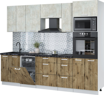 

Кухонный гарнитур, Мила Лайт 2.65-ПМ3