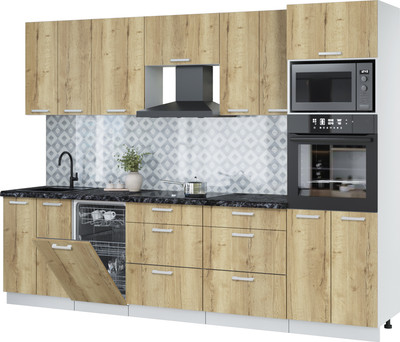 

Кухонный гарнитур, Мила Лайт 2.85-ПМ3