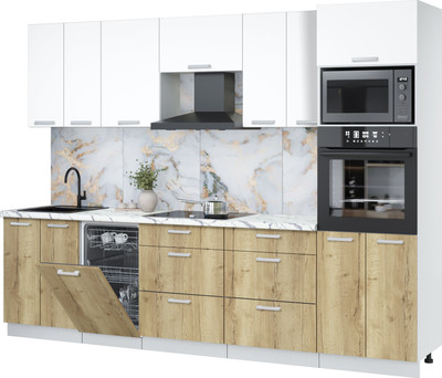 

Кухонный гарнитур, Мила Лайт 2.85-ПМ3