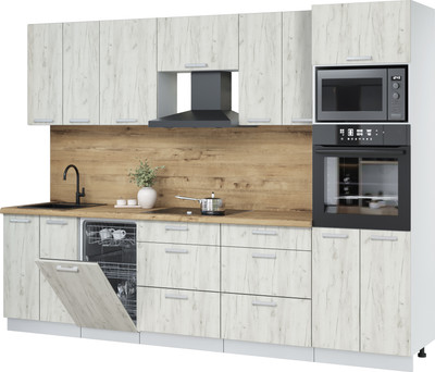 

Кухонный гарнитур, Мила Лайт 2.85-ПМ3