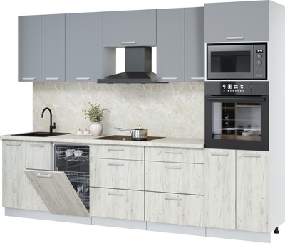 

Кухонный гарнитур, Мила Лайт 2.85-ПМ3