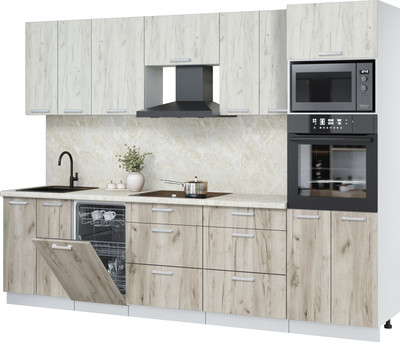 

Кухонный гарнитур, Мила Лайт 2.85-ПМ3