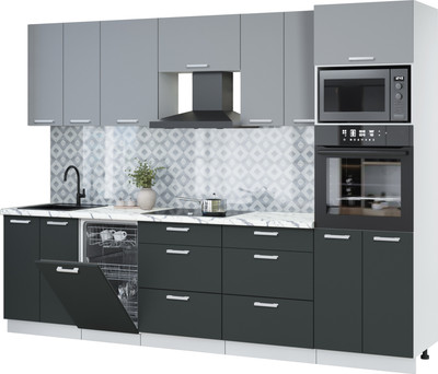 

Кухонный гарнитур, Мила Лайт 2.85-ПМ3