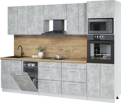 

Кухонный гарнитур, Мила Лайт 2.85-ПМ3