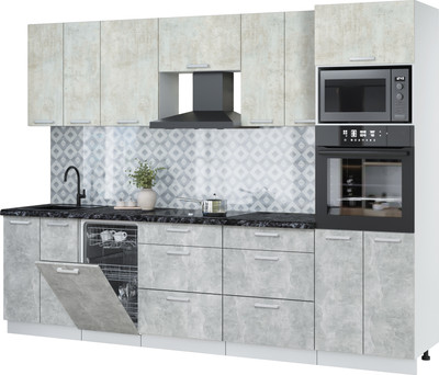 

Кухонный гарнитур, Мила Лайт 2.85-ПМ3