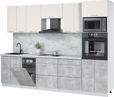 

Кухонный гарнитур, Мила Лайт 2.85-ПМ3