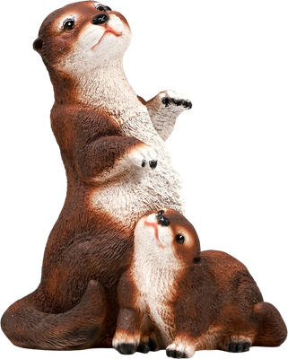 Фигурка для сада Хорошие сувениры Выдра с малышом / 5155108 -