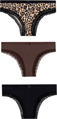 Комплект женских трусов Mark Formelle 412281-3 (р.98, леопард) - 