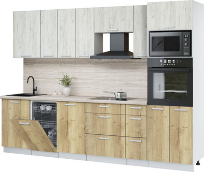 

Кухонный гарнитур, Мила Лайт 2.9-ПМ3