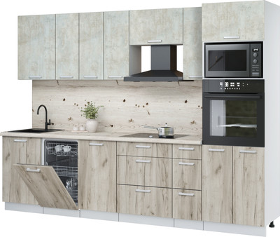 

Кухонный гарнитур, Мила Лайт 2.9-ПМ3