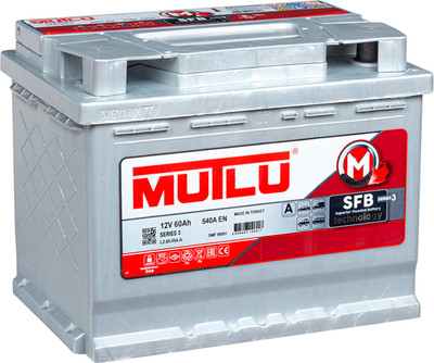 Автомобильный аккумулятор Mutlu Mega Calcium 60R 540A - 