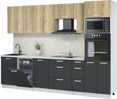 

Кухонный гарнитур, Мила Лайт 2.9-ПМ3