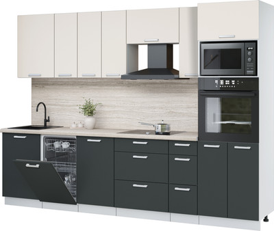 

Кухонный гарнитур, Мила Лайт 2.9-ПМ3