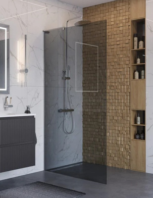 

Душевая стенка, UNO-L-1-TB-100-GR-Cr