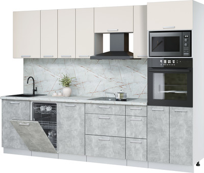 

Кухонный гарнитур, Мила Лайт 2.9-ПМ3