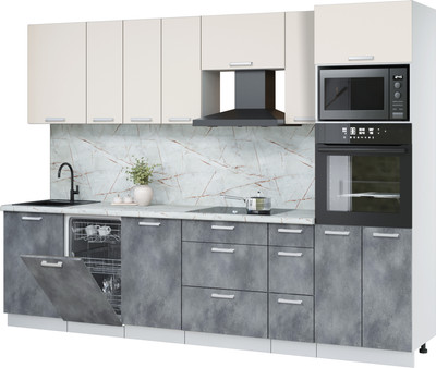 

Кухонный гарнитур, Мила Лайт 2.9-ПМ3