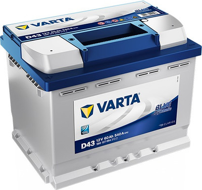 Автомобильный аккумулятор Varta Blue D43 60L 540A - 