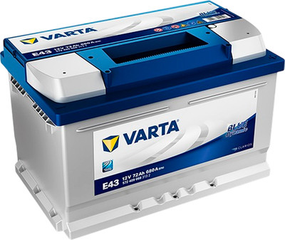 Автомобильный аккумулятор Varta Blue E43 72R 680A - 