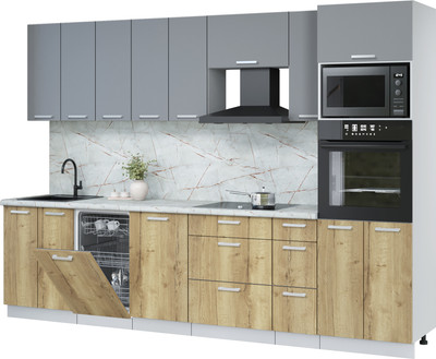 

Кухонный гарнитур, Мила Лайт 3.0-ПМ3