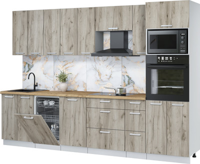 

Кухонный гарнитур, Мила Лайт 3.0-ПМ3