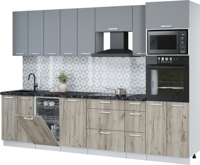 

Кухонный гарнитур, Мила Лайт 3.0-ПМ3