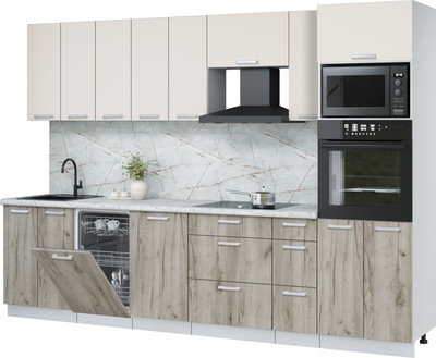 

Кухонный гарнитур, Мила Лайт 3.0-ПМ3