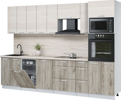 

Кухонный гарнитур, Мила Лайт 3.0-ПМ3