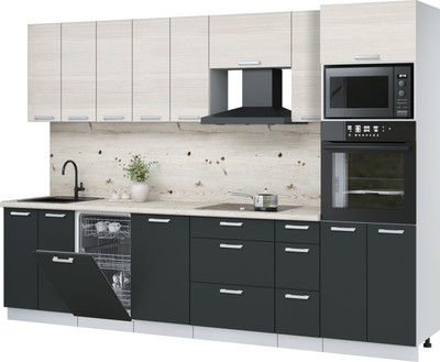 

Кухонный гарнитур, Мила Лайт 3.0-ПМ3