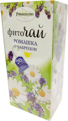 Чай пакетированный Ромашково Фиточай Ромашка с чабрецом (20пак) -