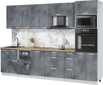 

Кухонный гарнитур, Мила Лайт 3.0-ПМ3